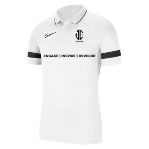 Nike Academy 21 Performance Polo (M) White-Black-Black-Black