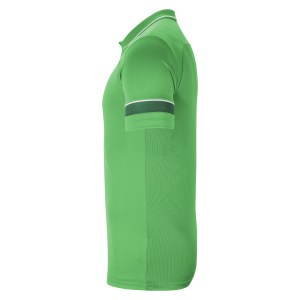 Nike Academy 21 Performance Polo (M) Light Green Spark-White-Pine Green-White