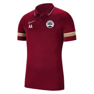 Nike Academy 21 Performance Polo (M) Team Red-White-Jersey Gold-White