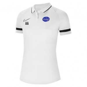 Nike Womens Academy 21 Performance Polo (W) White-Black-Black-Black