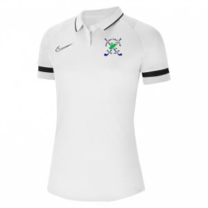 Nike Womens Academy 21 Performance Polo (W) White-Black-Black-Black