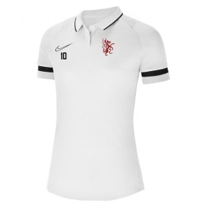 Nike Womens Academy 21 Performance Polo (W) White-Black-Black-Black