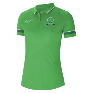 Nike Womens Academy 21 Performance Polo (W) Light Green Spark-White-Pine Green-White