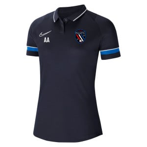 Nike Womens Academy 21 Performance Polo (W) Obsidian-White-Royal Blue-White