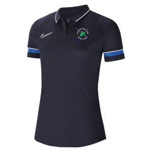 Nike Womens Academy 21 Performance Polo (W) Obsidian-White-Royal Blue-White