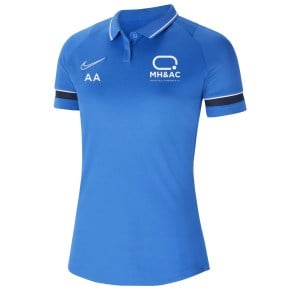 Nike Womens Academy 21 Performance Polo (W) Royal Blue-White-Obsidian-White