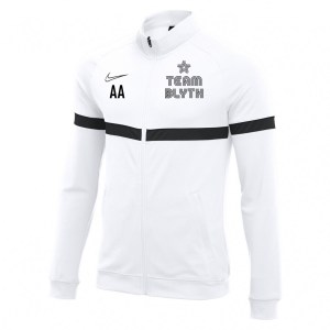 Nike Academy 21 Knit Track Jacket (M) White-Black-Black-Black