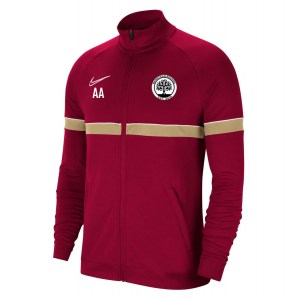 Nike Academy 21 Knit Track Jacket (M) Team Red-White-Jersey Gold-White