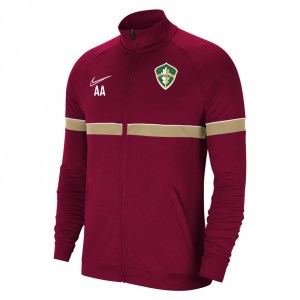 Nike Academy 21 Knit Track Jacket (M) Team Red-White-Jersey Gold-White