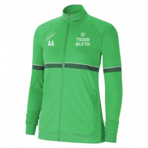 Nike Womens Academy 21 Knit Track Jacket (W) Light Green Spark-White-Pine Green-White