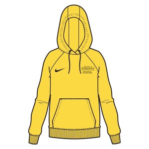 Nike Womens Team Club 20 Hoodie (W) Tour Yellow-Black-Black