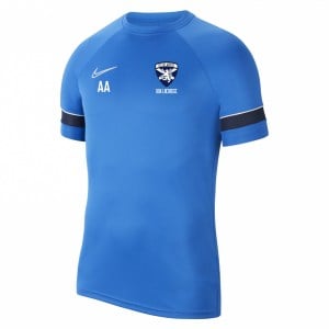 Nike Academy 21 Short Sleeve Tee (M) Royal Blue-White-Obsidian-White