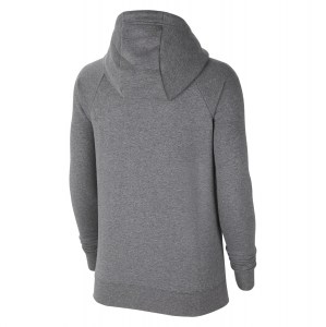 Nike Womens Team Club 20 Full-Zip Hoodie (W) Charcoal Heather-White-White