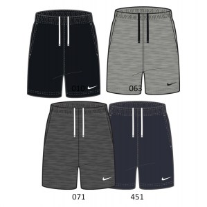 Nike Womens Team Club 20 Fleece Shorts (W) Charcoal Heather-White-White