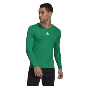 adidas Long Sleeve Baselayer Tee Team Green