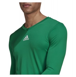 adidas Long Sleeve Baselayer Tee Team Green