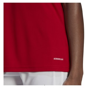 adidas Womens Squadra 21Short Sleeve Shirt (W) Team Power Red-White