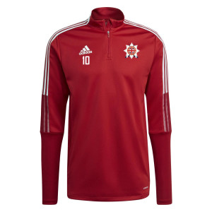 adidas Tiro 21 1/4 Zip Training Top Team Power Red