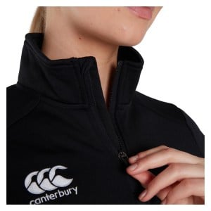 Canterbury Womens Club 1/4 Zip Midlayer Training Top (W) Black