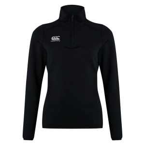 Canterbury Womens Club 1/4 Zip Midlayer Training Top (W) Black