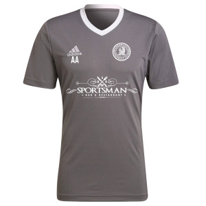 adidas Entrada 22 Short Sleeve Jersey Team Grey Four