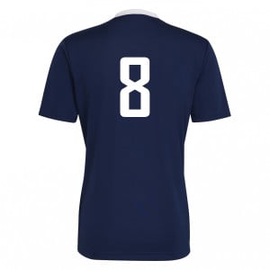 adidas Entrada 22 Short Sleeve Jersey Team Navy Blue