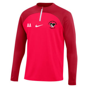 Nike Academy Pro Midlayer Drill Top Bright Crimson-University Red-White