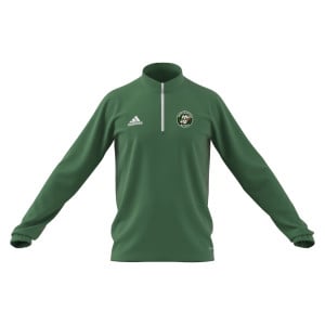 adidas Entrada 1/4 Zip Drill Top Midlayer Team Green-White