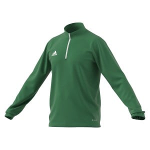 adidas Entrada 1/4 Zip Drill Top Midlayer Team Green-White