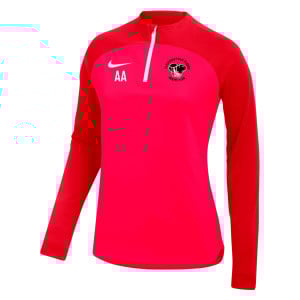 Nike Womens Academy Pro Drill Top Bright Crimson-University Red-White