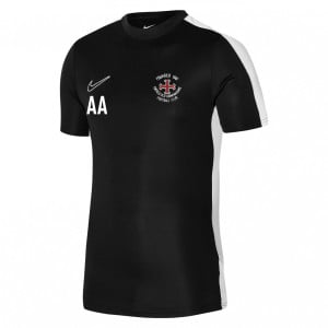 Nike Academy 23 Short Sleeve Training Top Black-White-White