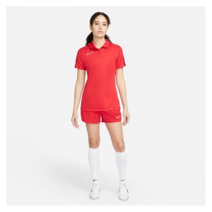 Nike Womens Dri-Fit Academy 23 Polo (W) University Red-Gym Red-White