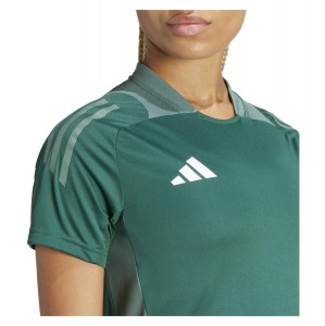 adidas Womens Tiro 24 Competition Training Jersey (W) Team Dark Green-Tech Emerald-White