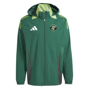 adidas Tiro 24 Competition All-Weather Jacket Team Dark Green-Tech Emerald-White