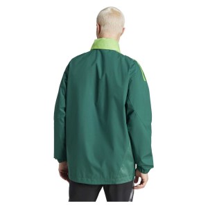 adidas Tiro 24 Competition All-Weather Jacket Team Dark Green-Tech Emerald-White