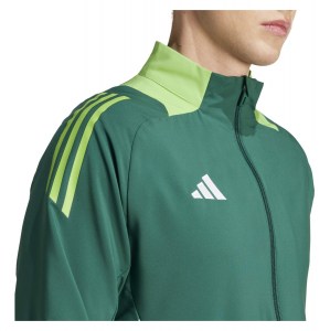 adidas Tiro 24 Competition Presentation Track Top Team Dark Green-Tech Emerald-White