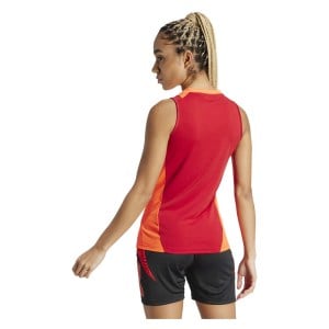 adidas Womens Tiro 24 Competition Training Sleeveless Jersey (W) Team Power Red-Apparel Solar Red-White