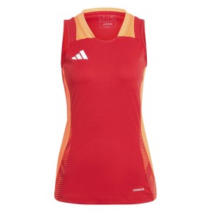 adidas Womens Tiro 24 Competition Training Sleeveless Jersey (W) Team Power Red-Apparel Solar Red-White
