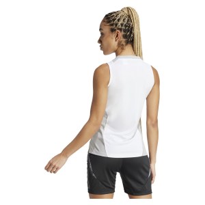 adidas Womens Tiro 24 Competition Training Sleeveless Jersey (W) White-Team Light Grey-Black