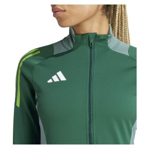 adidas Womens Tiro 24 Competition Training Track Top (W) Team Dark Green-Tech Emerald-White