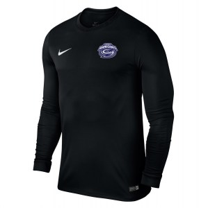 Nike Park VI Long Sleeve Football Shirt Black-White