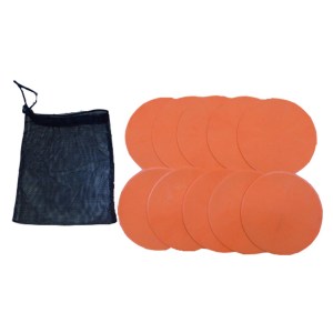 Flat Round Markers (10 Pack) Orange