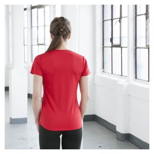 Womens Performance Cool Tee Fire Red