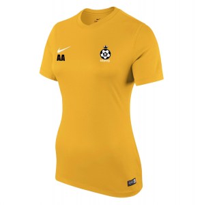 Nike Womens Park VI Short Sleeve Shirt (w) University Gold-Black