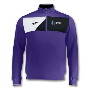 Joma Crew II 1/2 Zip Sweatshirt Purple-Black-White