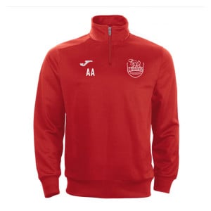 Joma FARAON 1/4 ZIP SWEATSHIRT Red-White