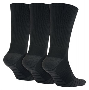 Nike Dry Cushion Crew Training Sock (3 Pair) Black-Anthracite-White