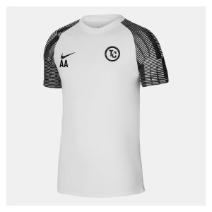 Nike Academy Short Sleeve Jersey - White/Black/Black