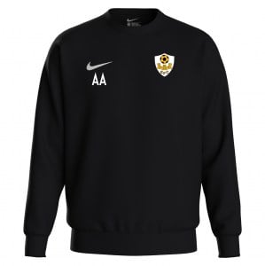Nike Team Club 20 Fleece Crew Sweatshirt - Black/White/White