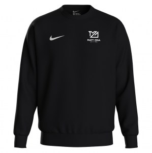 Nike Team Club 20 Fleece Crew Sweatshirt - Black/White/White